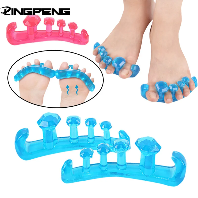 

Thumb Valgus Corrector Separator Five Toes Separate Overlapping Toe Care Diamond Shape Clip Toe Sports Portable Body Building
