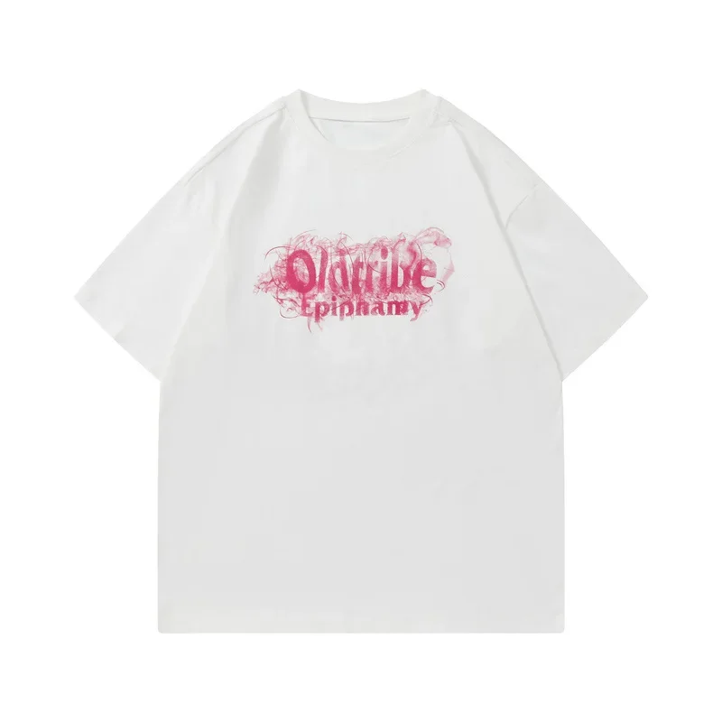 Универсальные повседневные футболки из чистого хлопка в американском стиле для