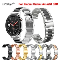 metal stainless steel strap for xiaomi huami amazfit gtr 42mm 47mm bracelet wrist band for huami amazfit gtr 23 wristband strap