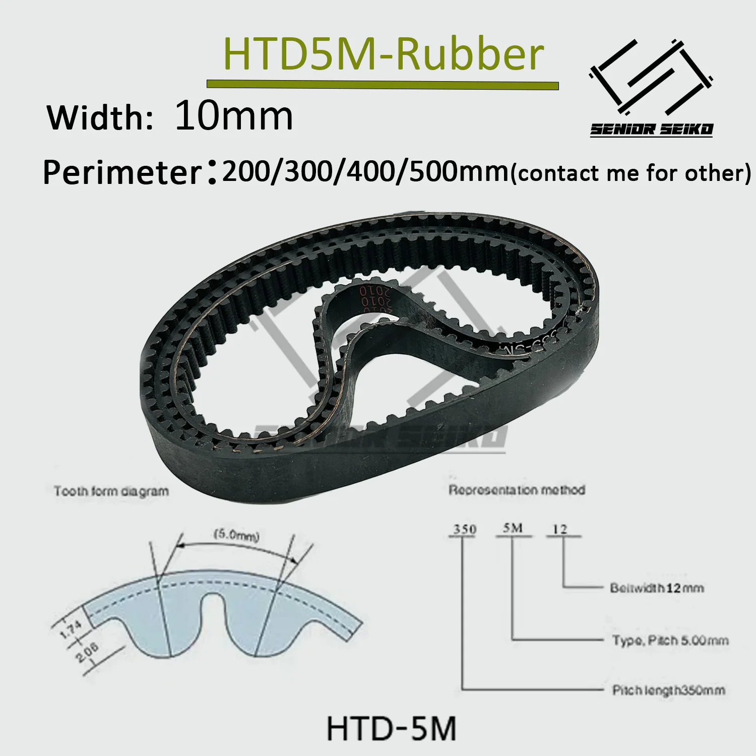 HTD5M 30 зубьев 10T Комплект ремней зубчатого шкива Ширина ремня 10 мм Отверстие
