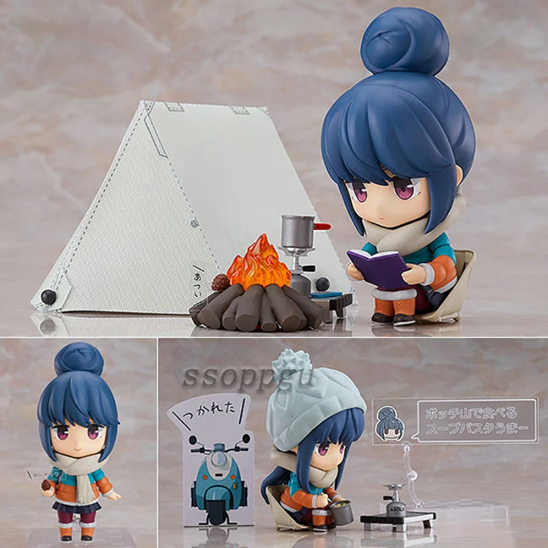 

GSC #981-DX Yurucamp Shima Rin Figure Camping Anime Q version Model Toys PVC Action Figure Collection Statue Toys Doll Kids Gift