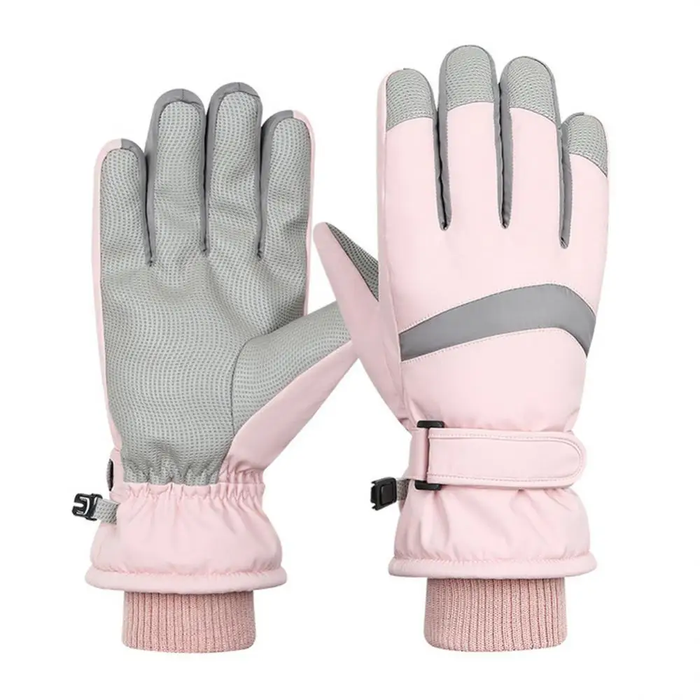 

Riding Gloves Thickened Anti Slip Outdoor Mittens Waterproof High-density Cold Proof Gloves Plush Mittens Ski Gloves Pu