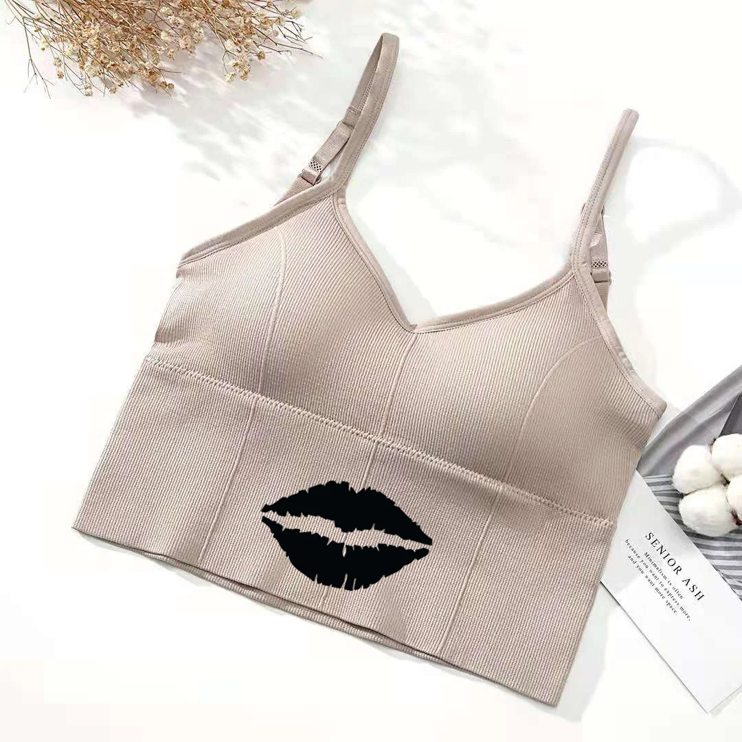 U-образный бюстгальтер на спине топ-труба женский укороченный топ сексуальное