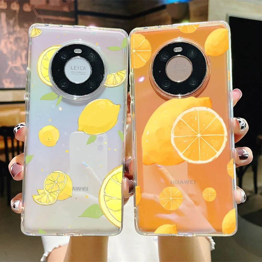 

Fruit lemon Phone Case for Samsung S10 20 22 23 A10 40 for Xiaomi10 Note10 for Huawei P50 20 Honor60 70