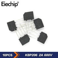10pcslot kbp206 rectifiers diode 2a 600v bridge rectifer diodes