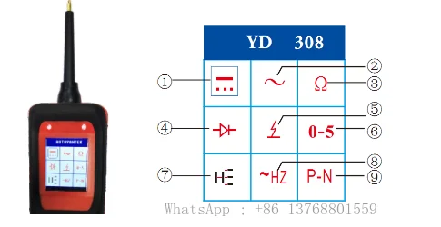 Удобный интеллектуальный диагностический инструмент YANTEK YD308 автоматический