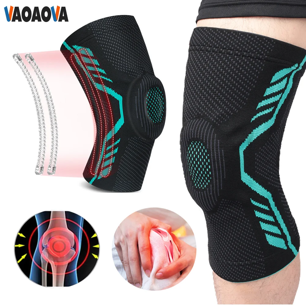 

1 Pcs Knee Brace With Patella Gel Pads Side Stabilizers Professional Knee Sleeve For Arthritis Pain Running ACL Injury Recovery