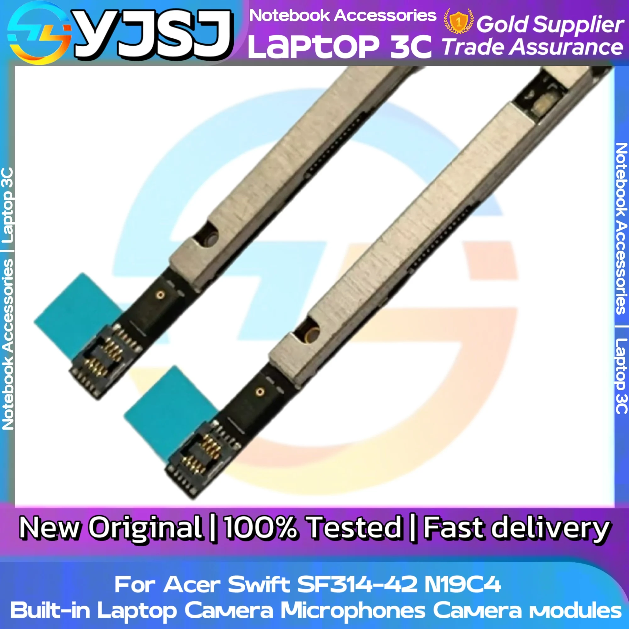 Фото Новая оригинальная камера для ноутбука Acer Swift SF314-42 N19C4, встроенная камера для ноутбука, микрофоны, модули камеры №3