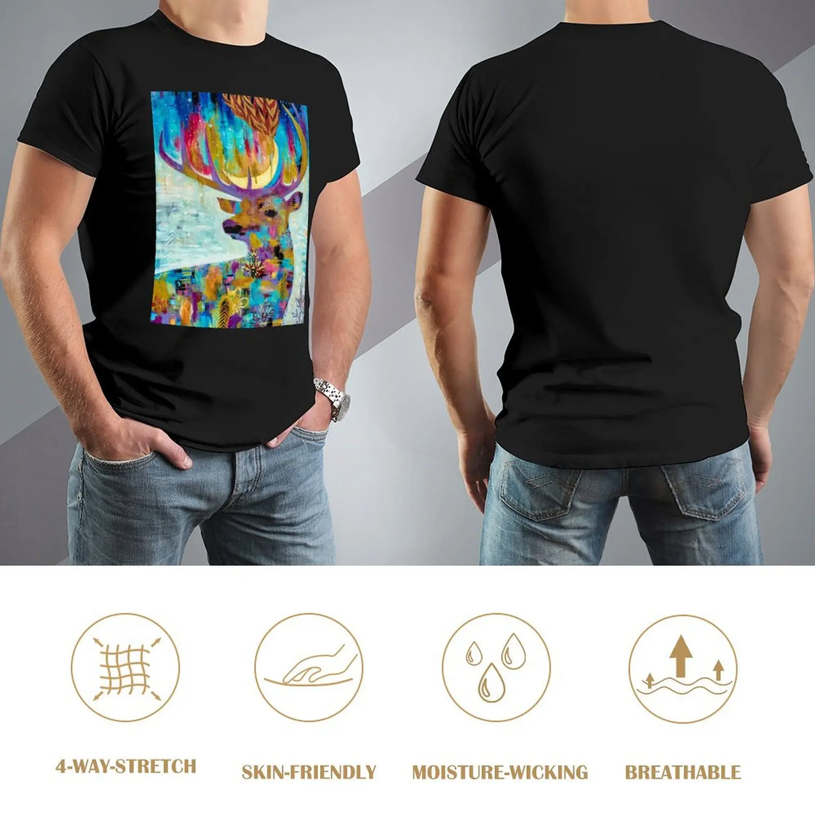 Футболки Radiance Art футболка с рисунком винтажная одежда футболки для мужчин хлопок