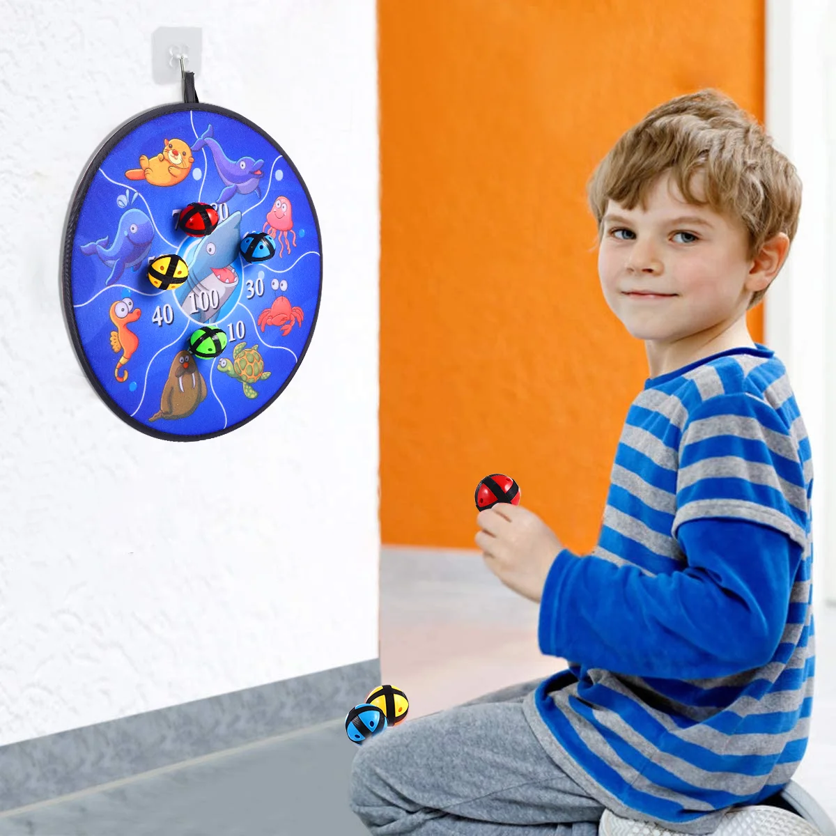 

1 Set Sticky Board Dart Plate Indoor Compansionship Parent-child Plaything