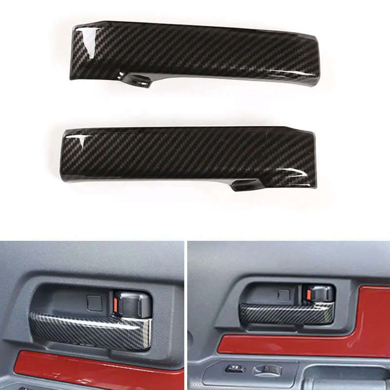 

Автомобильный Стайлинг, текстура из углеродного волокна, внутренняя дверная ручка, захват, крышка, отделка для Toyota FJ Cruiser 2007, 2008, 2009, 2010, 2011 - 2021