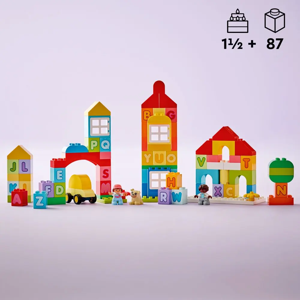 

DUPLO Classic Alphabet Town 10935, Educational Early Learning Toys for Babies & Toddlers, Learn Colors, Letters and Shapes with