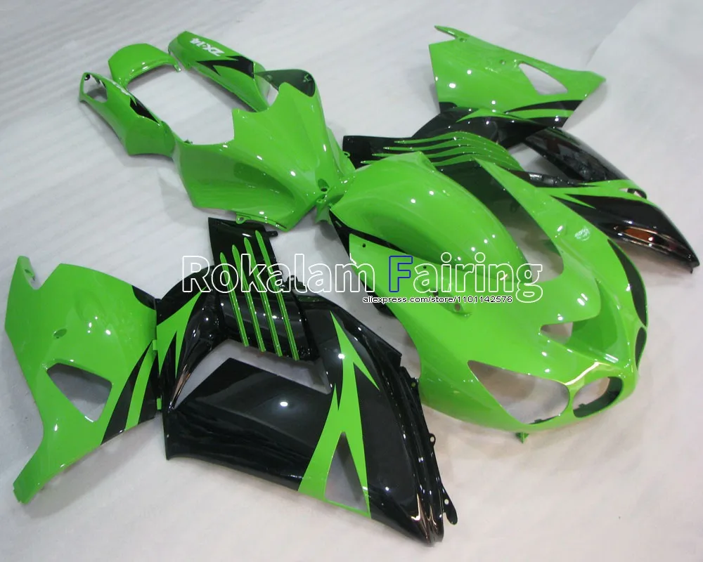 

For Kawasaki ZX14R Ninja 2006-2011 Green Black Fairings ZZR 1400 ZX-14R Cowling 06 07 08 09 10 11 (Injection molding)