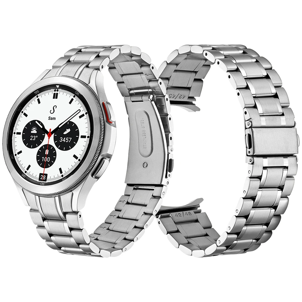 

No Gap Stainless Steel band For Samsung Galaxy Watch 4 Classic 46mm Strap Metal Bracelet Galaxy Watch4 Classic 42mm Watchbands