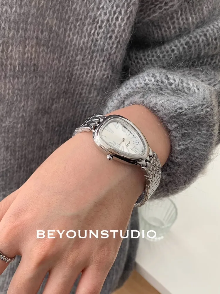 2024 новые женские часы-браслет винтажные кварцевые часы японский механизм со