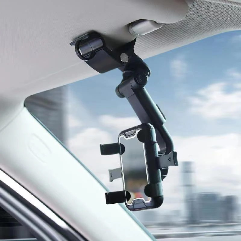 

Car Phone Holder Mount Cell Phone Clip Support Car Sun Visor Phone Holder 360 Degree Rotation Universal Phone Holder Stand Clip