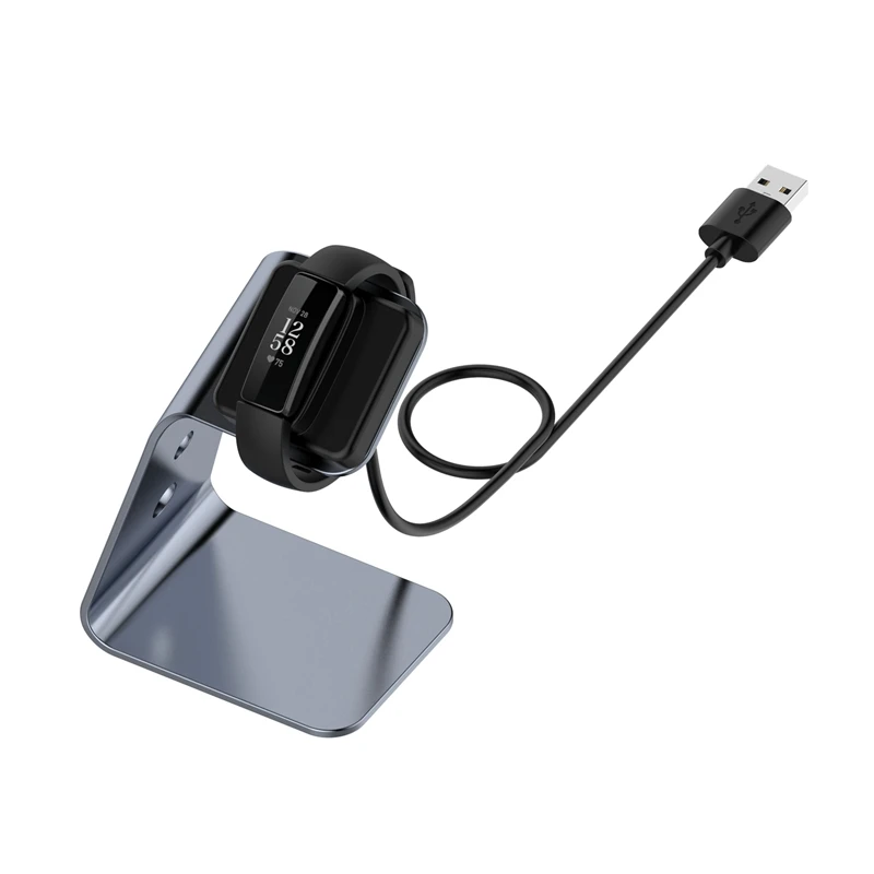 

Зарядная док-станция для Fitbit Inspire, зарядная станция с USB-кабелем для быстрой зарядки, замена для умных часов Fitbit ACE 2