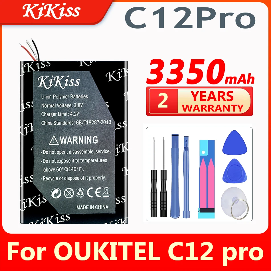 3350mAh KiKiss  Mobile Phone Battery for OUKITEL C12 pro C12pro