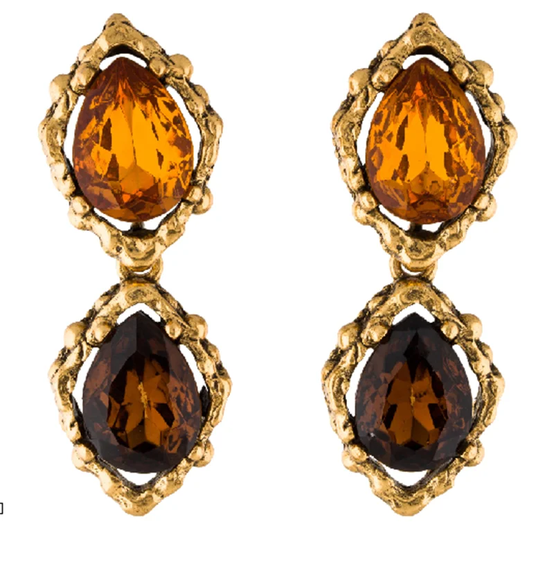 

Длинные преувеличенные серьги нишевый дизайн темпераментные Кристальные Роскошные клипсы для ушей без пирсинга