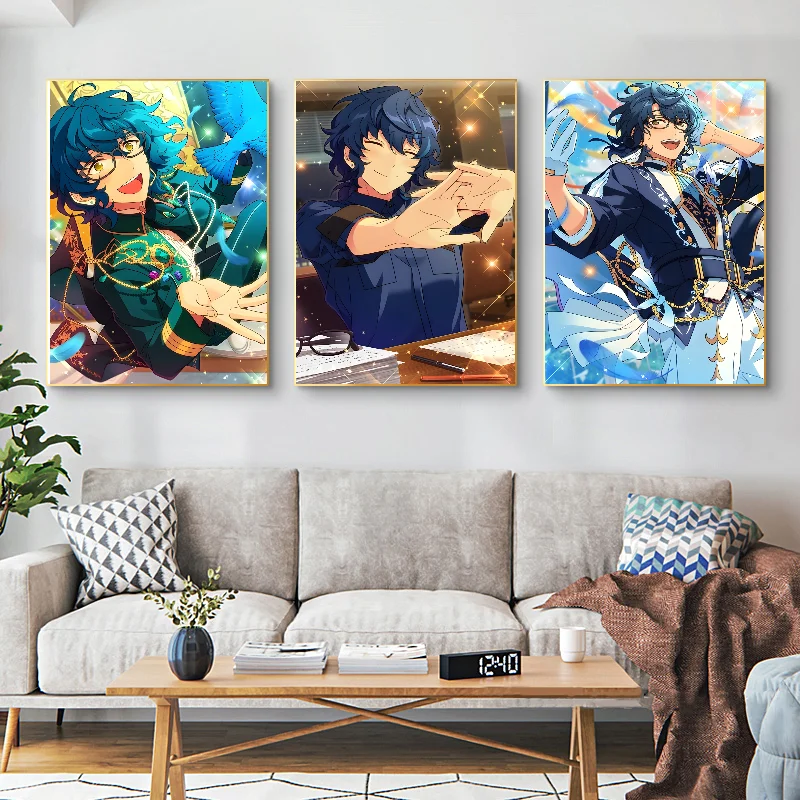 Game Anime Sumugi Aoba Poster Self-adhesive Art Waterproof Paper Sticker Coffee House Bar Room Wall Decor