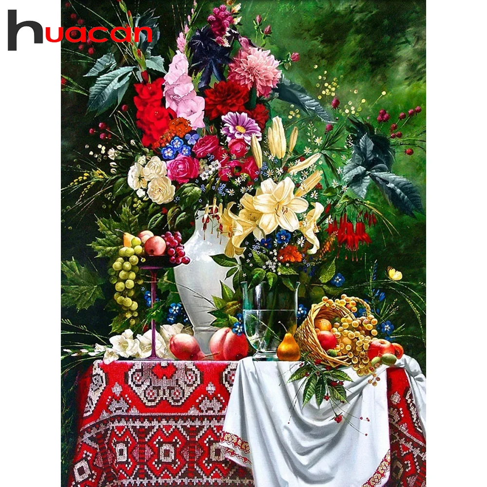 

Алмазная вышивка Huacan 5D набор с рисунком лилии, Декор для дома