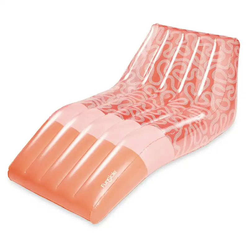 

Squiggle Chaiser Lounge, Inflatable Pool Float, Adults, Unisex
