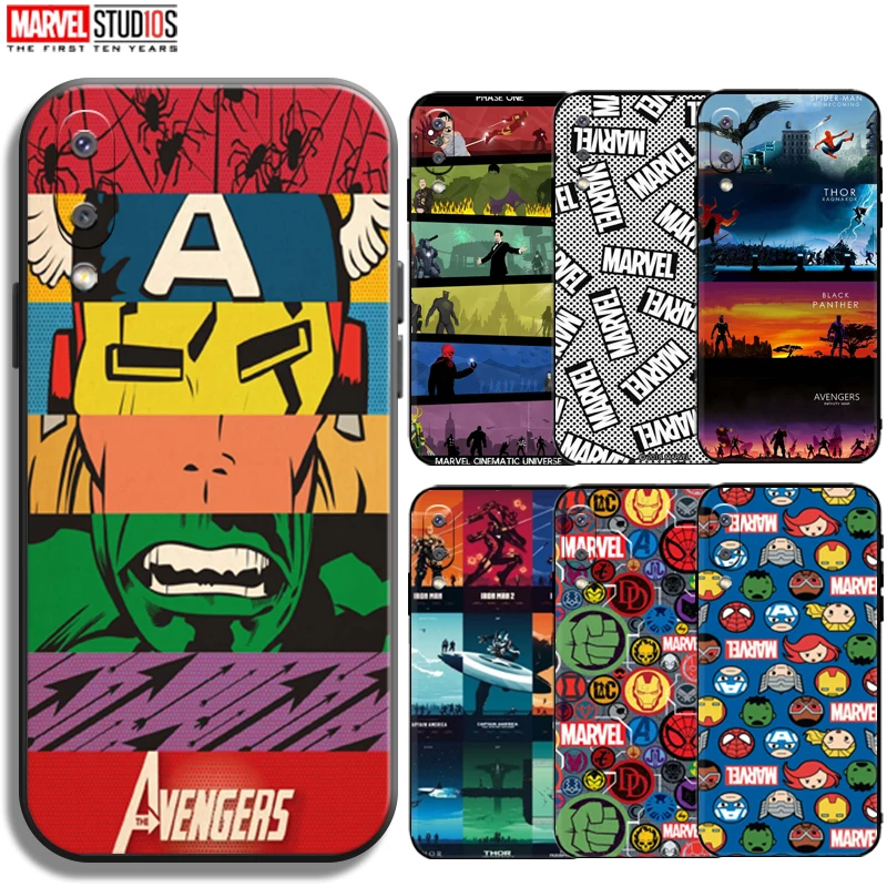 

Marvel Avengers Logo Phone Case For Samsung Galaxy M02 M02s Silicone Cover Coque Funda