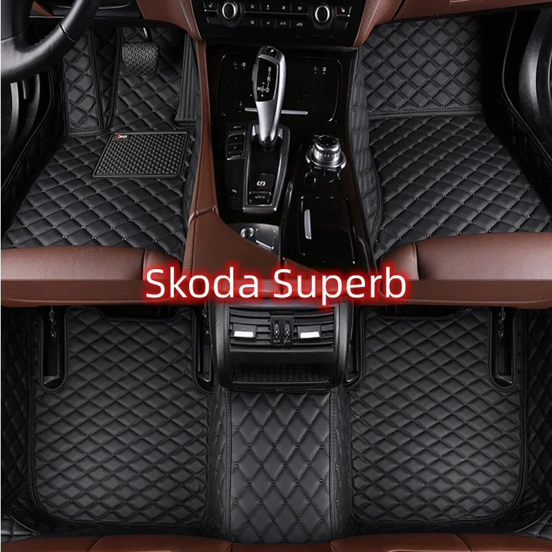 Полный комплект автомобильные коврики на заказ для Skoda Superb 2013-2015 года детали