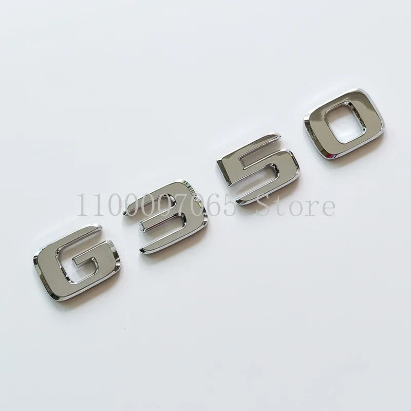 

2017, хромированные буквы с плоским шрифтом G350 G500 G350d, эмблема из АБС-пластика для MB G Class W463, наклейка с логотипом на багажник автомобиля