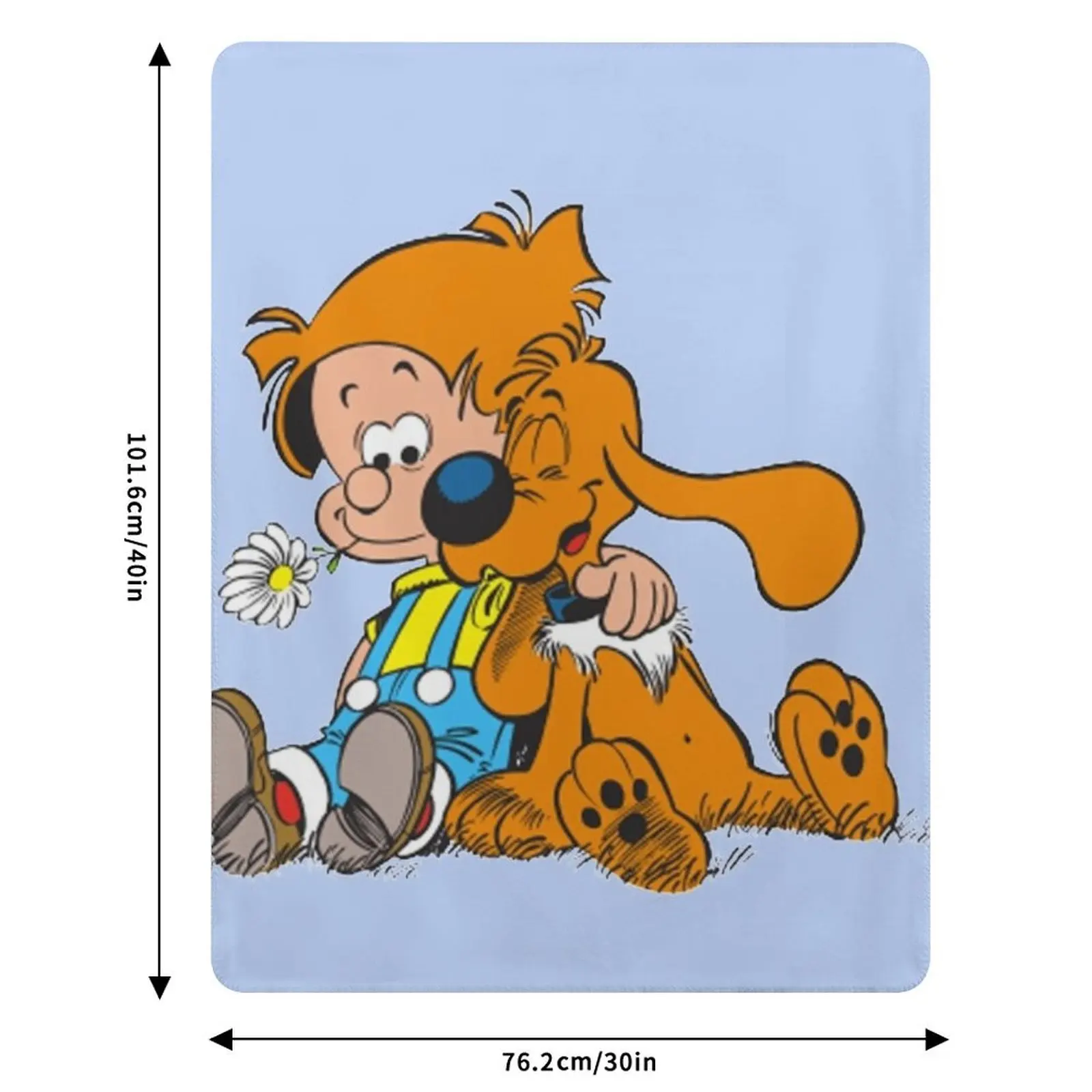 Плед Billy and Buddy & Boule et Bill: легкий и теплый плед для путешествий и кемпинга (art.: 3920dc33eac13) - 3920dc33eac13