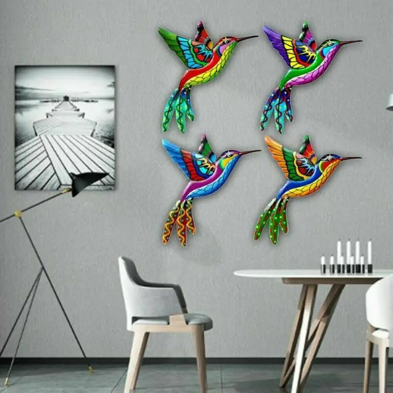

Metal Bird Wall Art Sculpture Home Hanging Ornament Outdoor Art For Garden