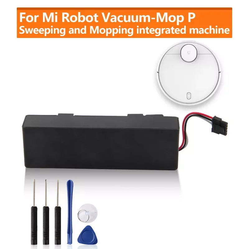 Replacement Battery For Xiaomi Mijia Mi Robot Vacuum-Mop P INR18650 MA1-4S1P-SC Sweeping Mopping Robot Vacuum Cleaner