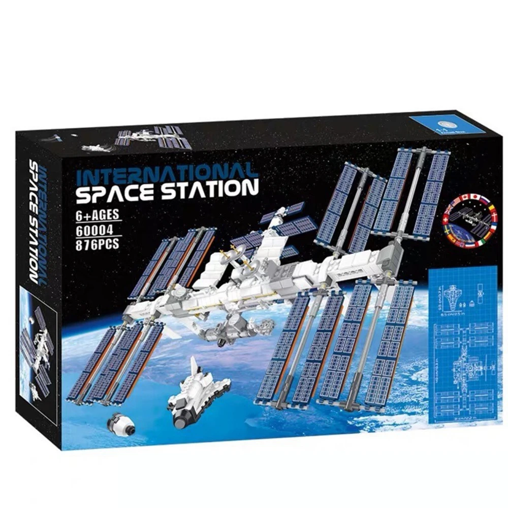 

FIT 21321 USA Apollo International Space Mission Station 11 Lunar Moudle Lander Building Block Bricks Kid Gift Toy