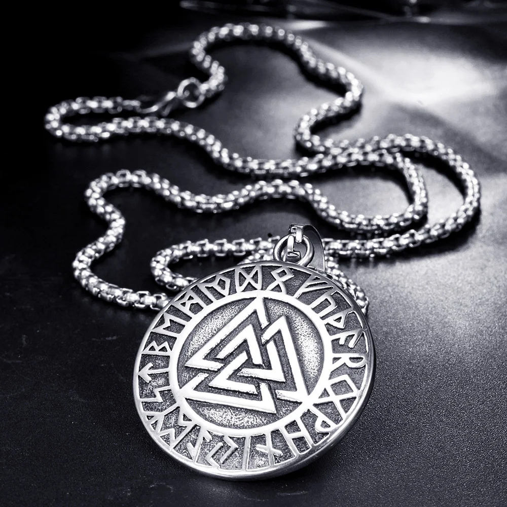 Винтажное ожерелье-подвеска из нержавеющей стали 316L подвеска в стиле панк Викинг