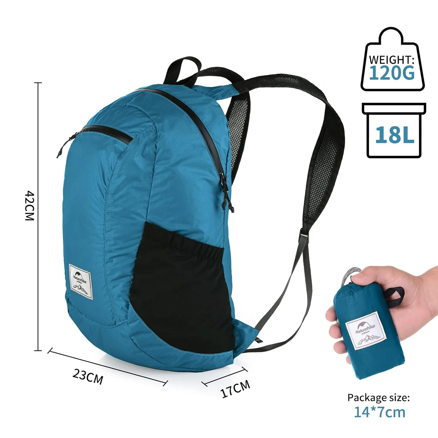 Туристический водонепроницаемый рюкзак Naturehike 18 л