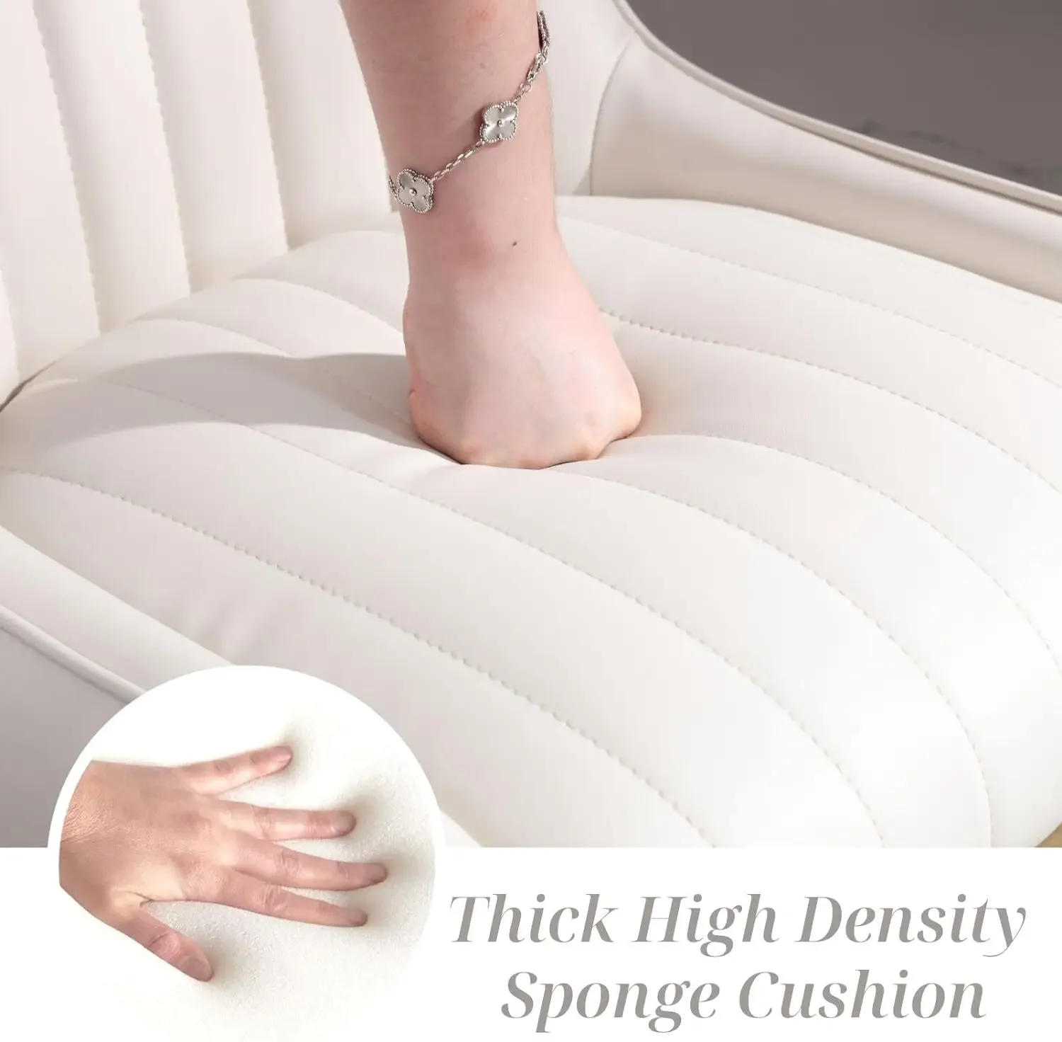 Кожаные табуреты со золотыми ножками 26-дюймовые современные барные стулья