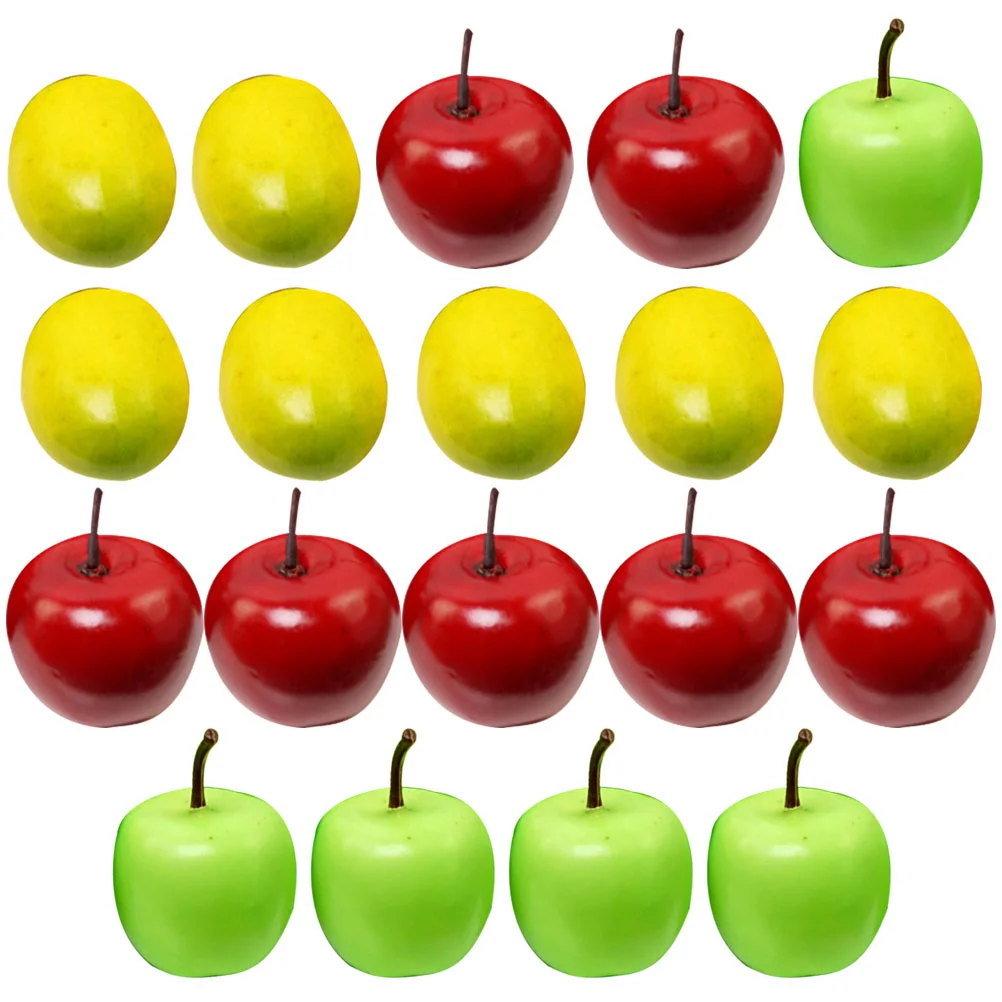 

90 Pcs Simulation Apple Artificial Apples Model Decor Ornaments Lifelike Fruit Decorations Decorative Foams Fake