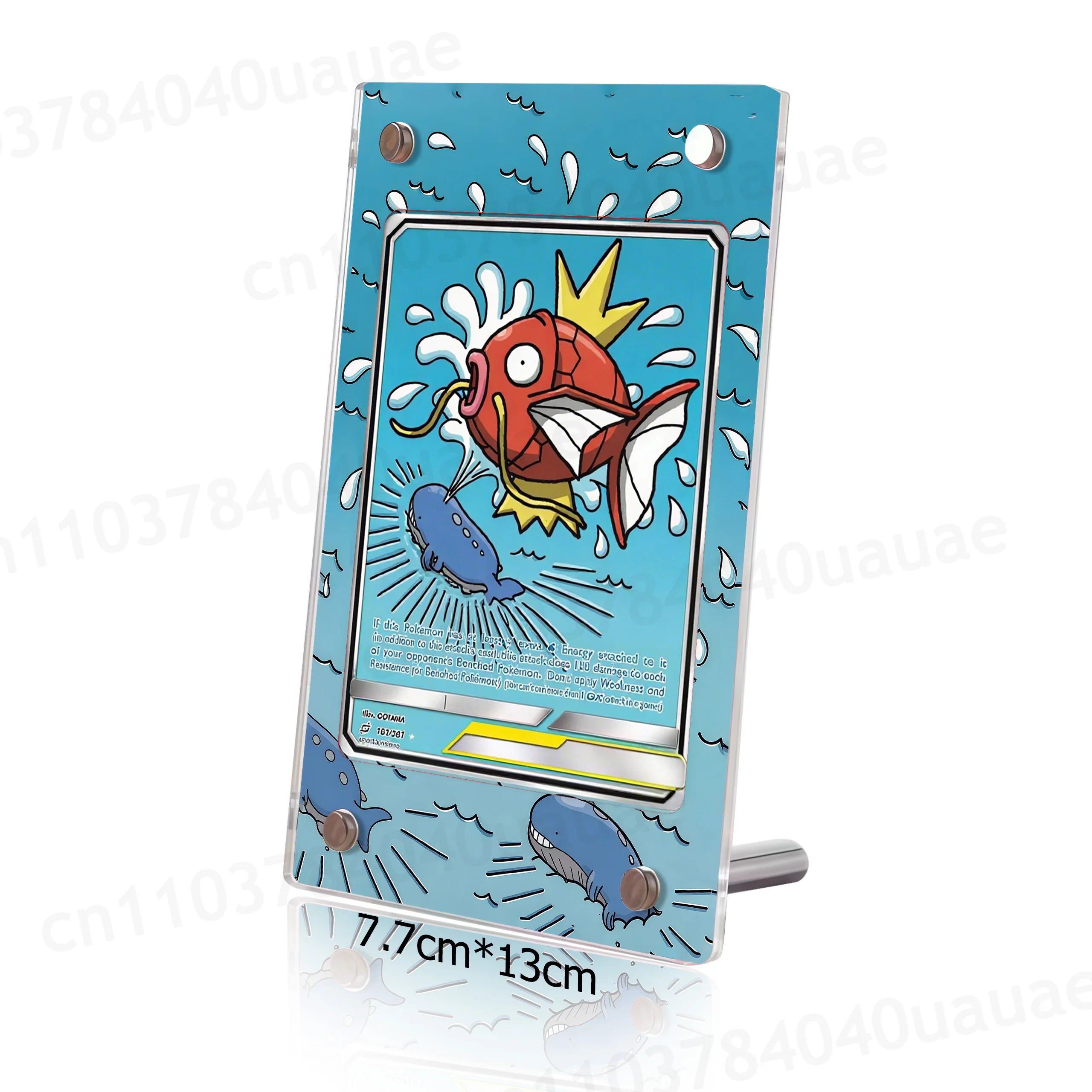 Фото Коллекционные карты Ptcg Magikarp Latias Mew Card Кирпичная фоторамка Карточная кирпичная рамка Акриловая стойка для дисплея Украшение рабочего стола №2