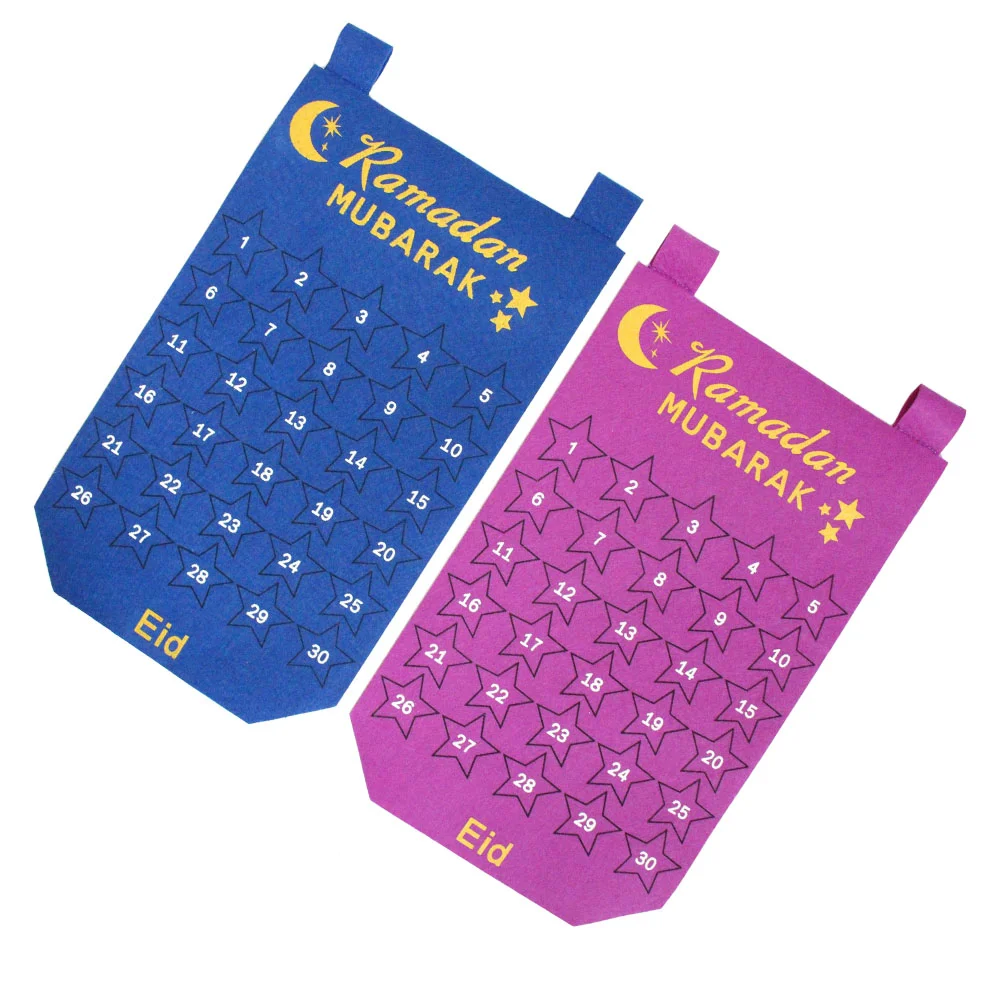 

Calendar Ramadan Decoration Countdown Wall Eid Advent Hanging Party Favors Home Mubarak Supplies