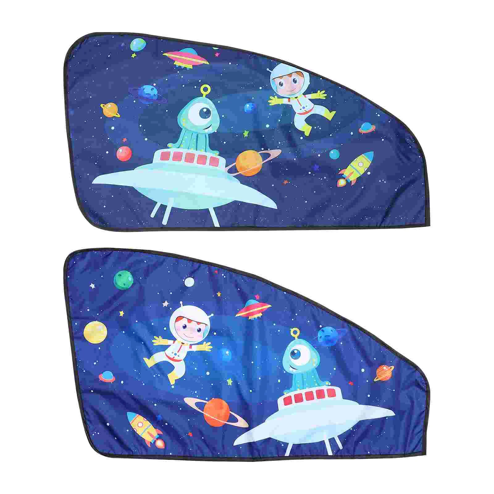 

2pcs Car Accessories Car Front Side Window Shade Cartoon Insulation Car Sunshade