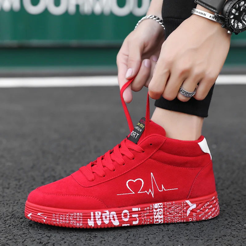 Ladies Canvas Shoes Fashion Sneakers Men's Lace-Up Casual Shoes Vulcanized Couple Shoes Graffiti Sneakers Zapatos Hombe