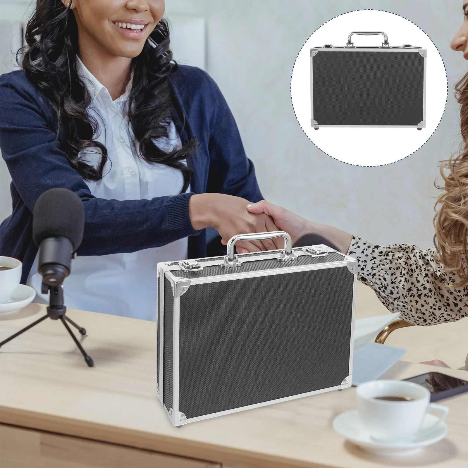 Ящик для инструментов звуковой карты алюминиевый чехол переноски металлический