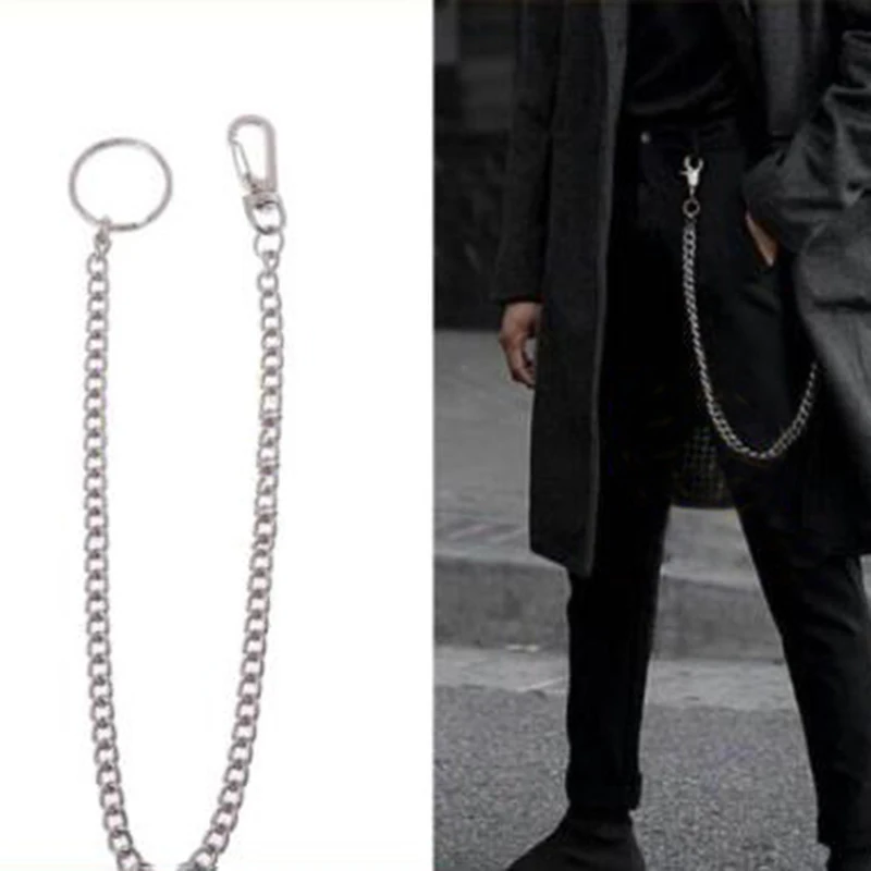 

26cm Long Hipster Keyring Keychain, Alloy Key Chain for Wallet Belt Ring Adult Decoration Gift