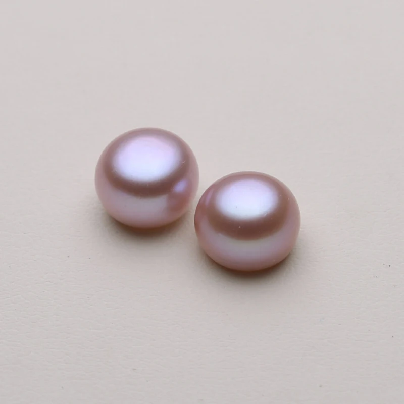 lot Freshwater Pearl Loose Beads 12mm Factory Price Zhuji Natural Button Pearls for Stud Earring