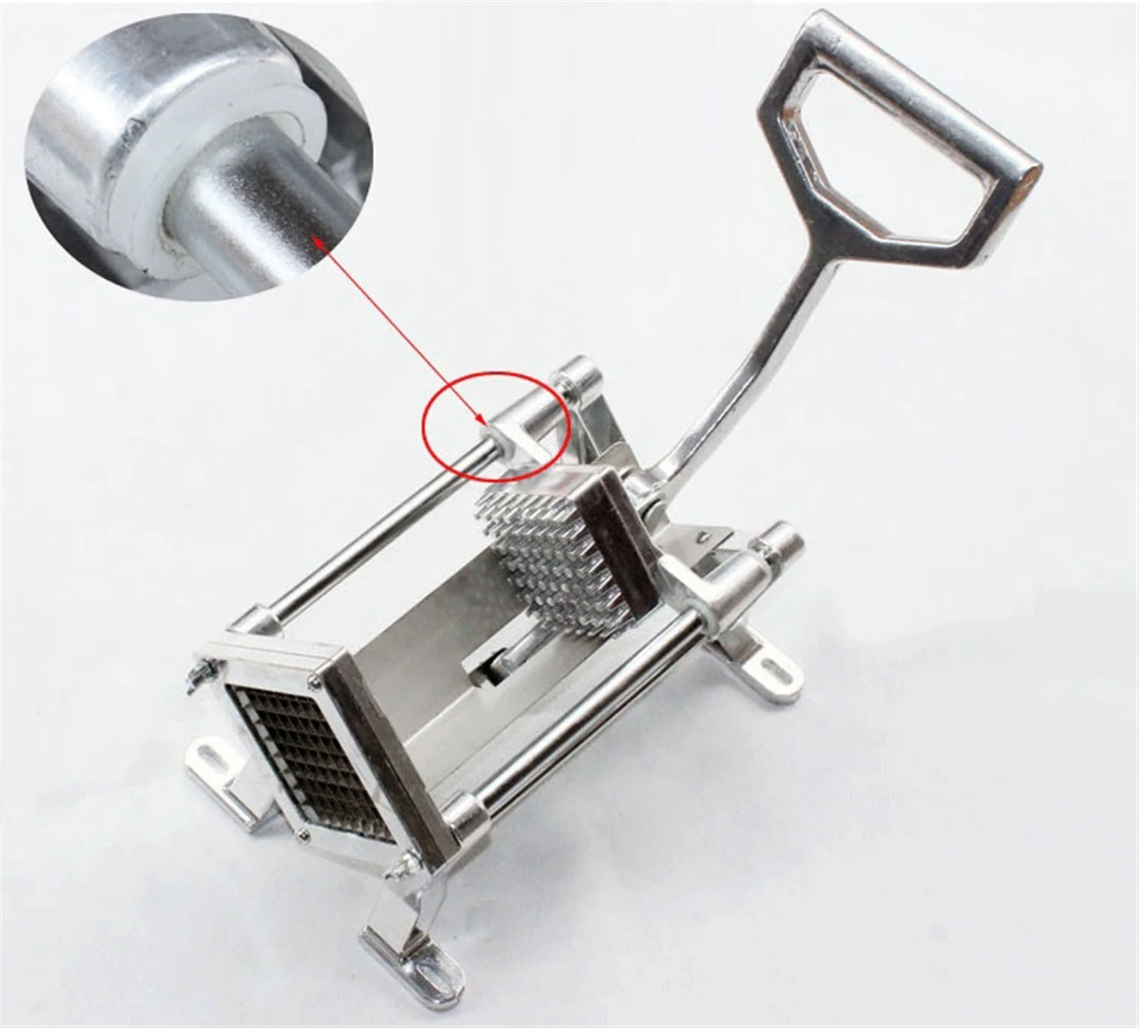 

JIQI Alloy Steel French Fries Potato Strip Cutter Chips Cutting Machine manual potatoes Slicer Hand Push Vegetable fruit Chopper