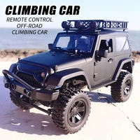 jy66 114 2 4ghz 4wd rc car for jeep off road vehicles with led light climbing truck rtr model black machine vehicle driving toy