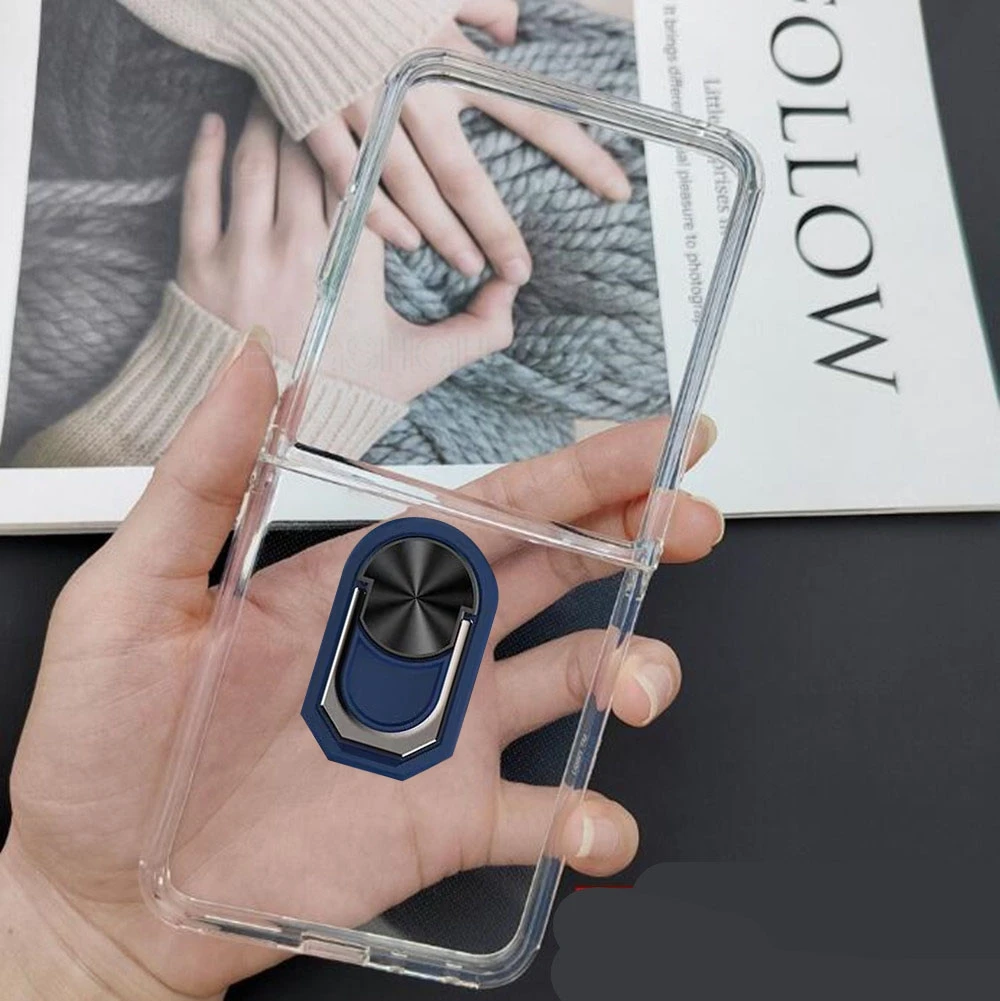 Для Motorola Razr 50 Ultra Razr+ Plus Razr5 Gen4 Кольцо на задний палец Мягкий силиконовый чехол из