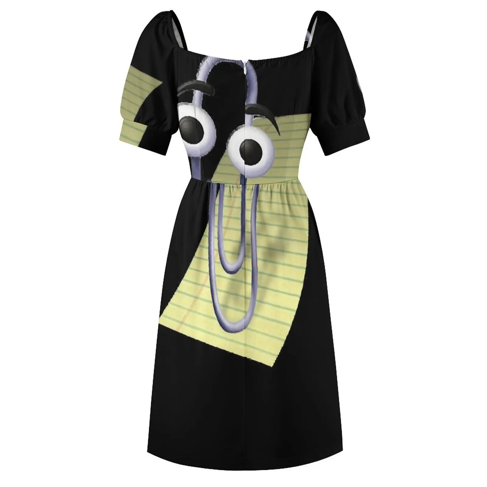 Clippy Классическое платье с короткими рукавами Женская летняя юбка Танцевальные