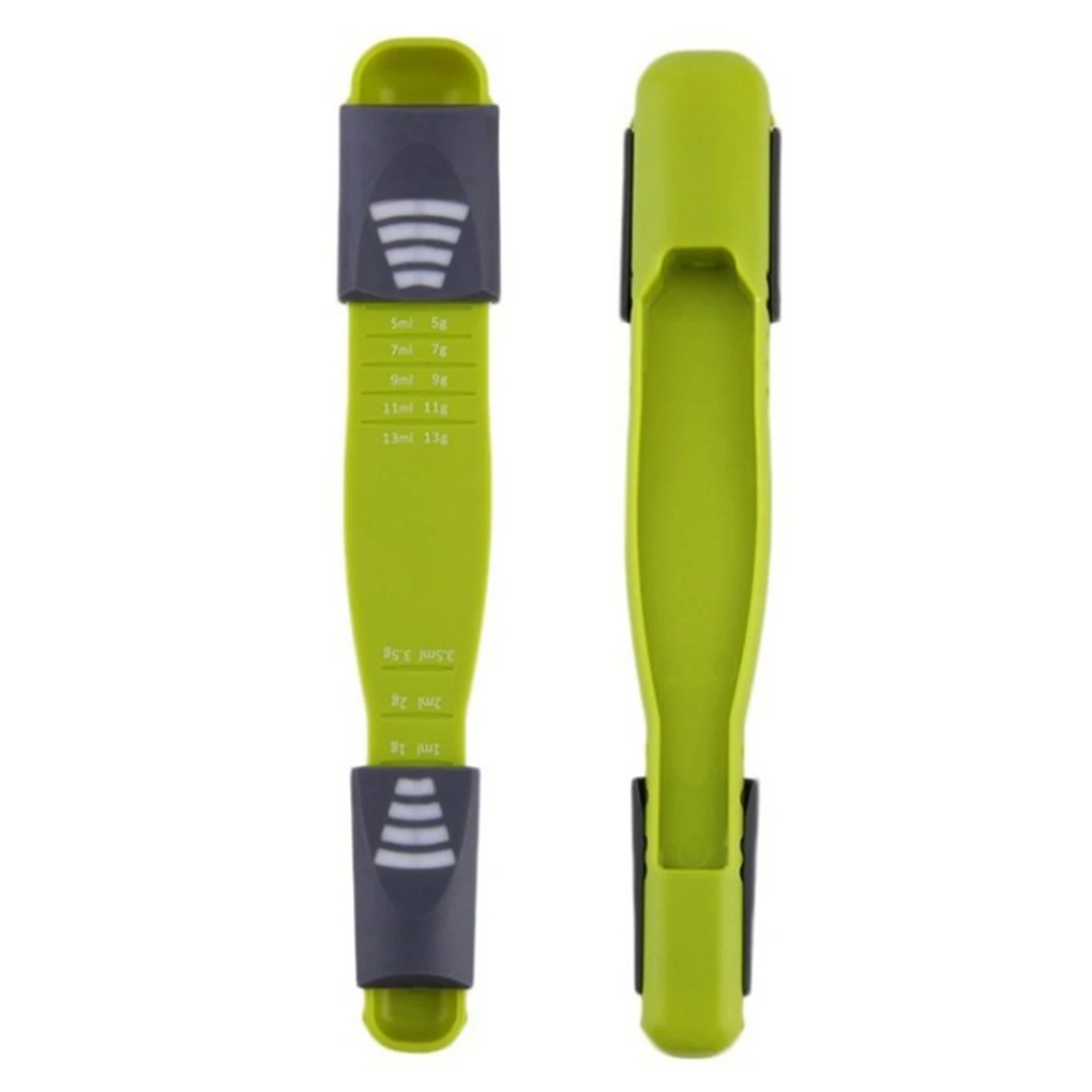 

Kitchen Metering Spoon Measure Cup Double End Eight Stalls Adjustable Scale Measuring Spoons Baking tool Kitchen Accessories
