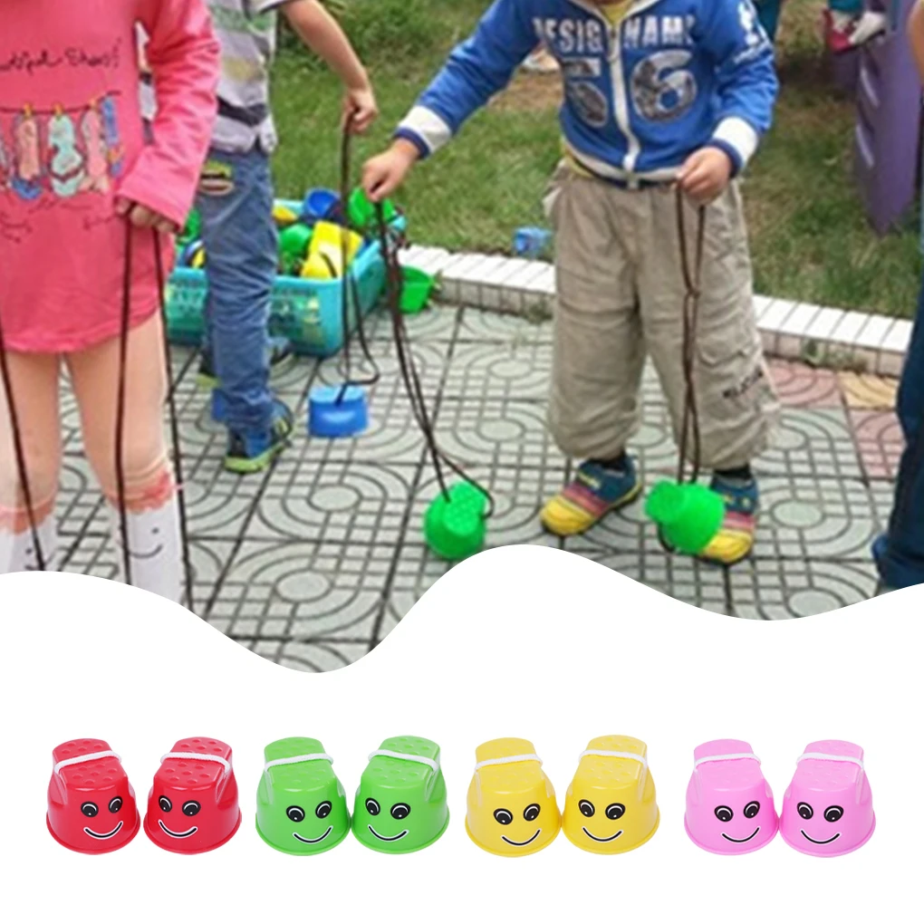 

2 2x Balance Development Toys For Kids Walking Stilts For Coordination And Durable Jumping Stilts